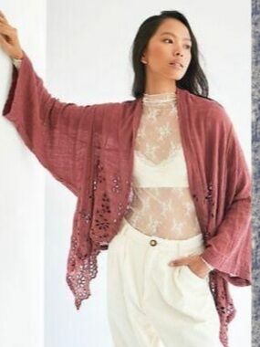 NWT Free People One Amaira drape front cardigan